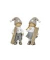 Weihn.Figur Kind mit Ski graubraun sort