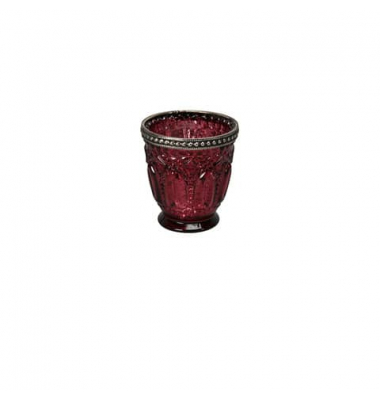 Windlicht 650770007412 Windlicht bordeaux 7,5x8cm (BxH) 
