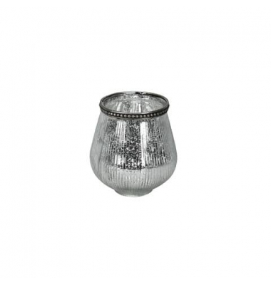 Windlicht 650771009129 Windlicht silber 9,5x10,5cm (HxB) 