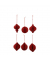 Weihn. Behang 6ST Ornament rot