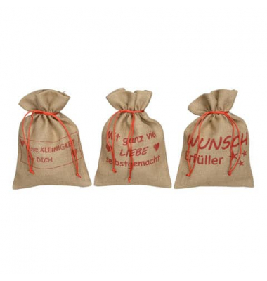 Weihn.Jutesack natur sortiert