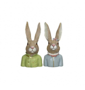 Osterhase Polyresin bunt sortiert