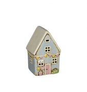 Windlicht 660677000501 Windlicht hellblau 10x8cm (HxB) 