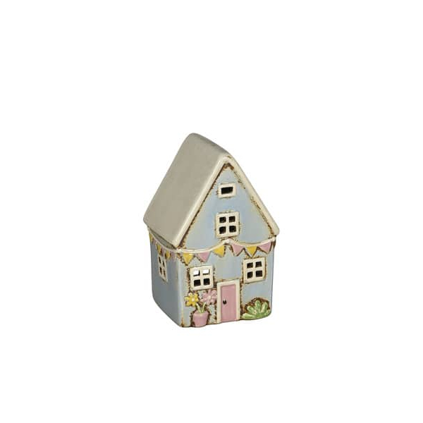 Alpedia Windlicht 660677000501 Windlicht hellblau 10x8cm  4060706137888 Alpedia