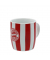 Tasse Stripes Logo 0,3l rotweiß