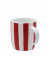Tasse Stripes Logo 0,3l rotweiß