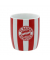 Tasse Stripes Logo 0,3l rotweiß