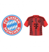 Magnet 2er-Set Logo & Trikot rot