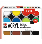Basic-Acryl Set 12ST sortiert