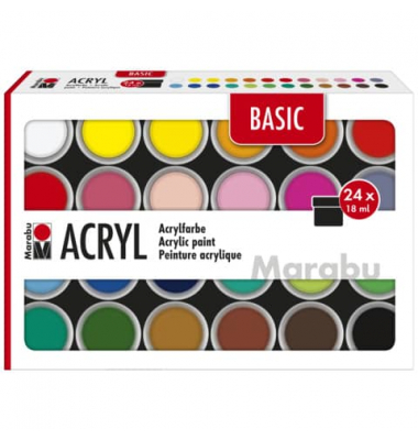 Basic-Acryl Set 24ST sortiert