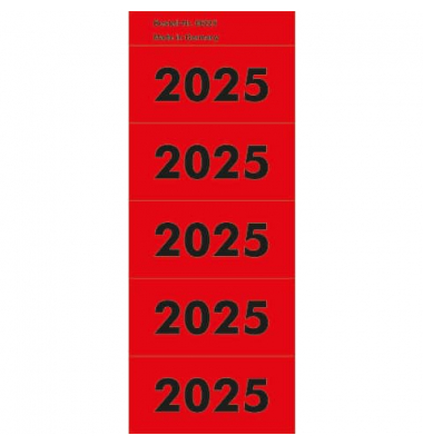 Inhaltsschilder 06225, 2025, rot, 