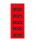 Inhaltsschilder 06225, 2025, rot, 