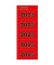 Inhaltsschilder 06225, 2025, rot, 