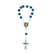 Rosenkranz Auto blau