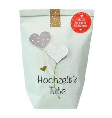 Wundert&uuml;te 63601 , "Hochzeitst&uuml;te", 14x22cm (BxL), in Papiert&uuml;te