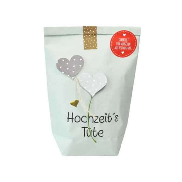 4250144787930 - Wundertüte 63601  Hochzeitstüte 14x22cm (BxL) in Papiertüte 4250144787930 WUNDERLE