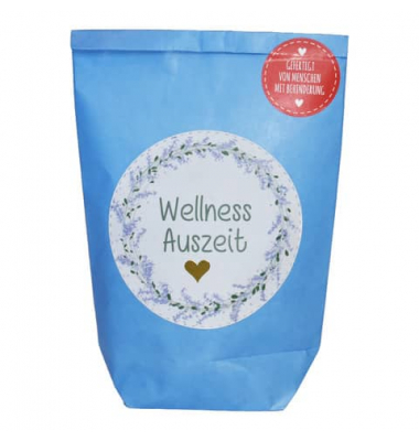 Wundert&uuml;te 63602 , "Wellness Auszeit", 14x22cm (BxL), in Papiert&uuml;te