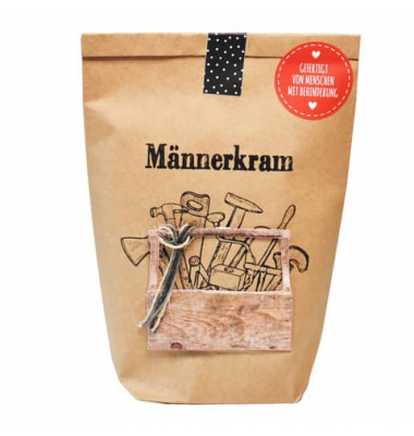 Wundert&uuml;te 63603 , "M&auml;nnerkram", 14x22cm (BxL), in Papiert&uuml;te