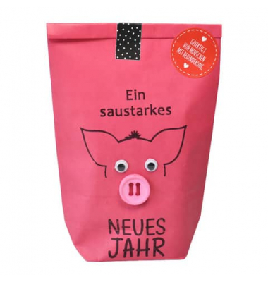 Wundert&uuml;te 63607 , "Silvester", 12x14cm (BxL), in Papiert&uuml;te