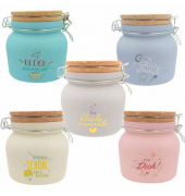 Spardose Glas (klein) 5671 , "Motiv sortiert"