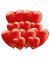 Herzluftballon 10ST  rot