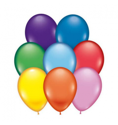 Luftballon 8ST farbig sortiert
