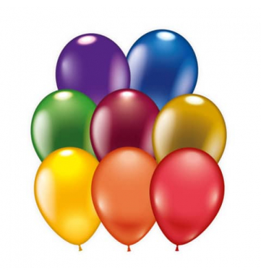 Luftballon 8ST Metallic sortiert
