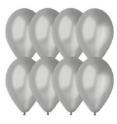 Luftballon 8ST silber