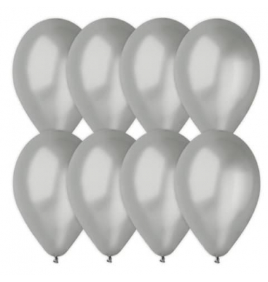 Luftballon 8ST silber