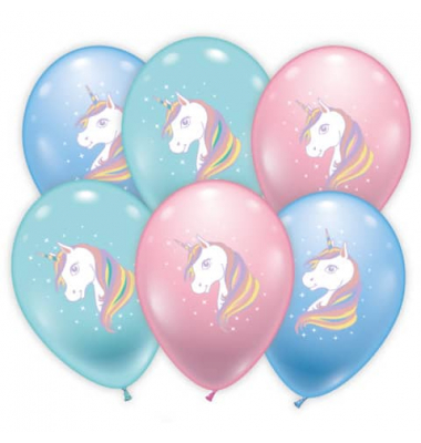Luftballon 6ST Einhorn
