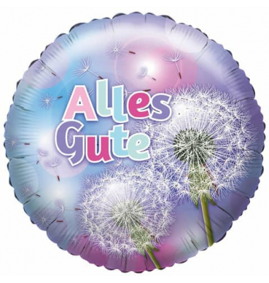 Folienballon Alles Gute Pusteblume