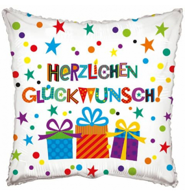 Folienballon Herzlichen Glückwunsch