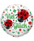 Folienballon Viel Glück Marienkäfer