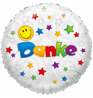 Folienballon Danke Smile