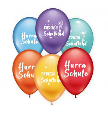 Luftballon 6ST Endlich Schulkind