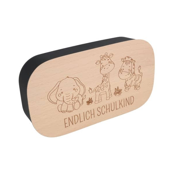 4250641376217 - Lunchbox Endlich Schulkind Tiere 4250641376217 SPRUCHREIF 4250641376217 - Lunchbox Endlich Schulkind Tiere 4250641376217 SPRUCHREIF