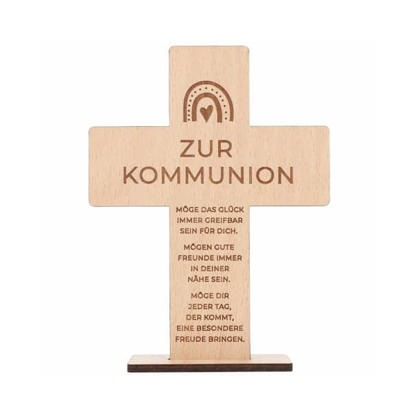 4250641399001 - Holzkreuz Zur Kommunion Regenbogen 4250641399001 SPRUCHREIF 4250641399001 - Holzkreuz Zur Kommunion Regenbogen 4250641399001 SPRUCHREIF