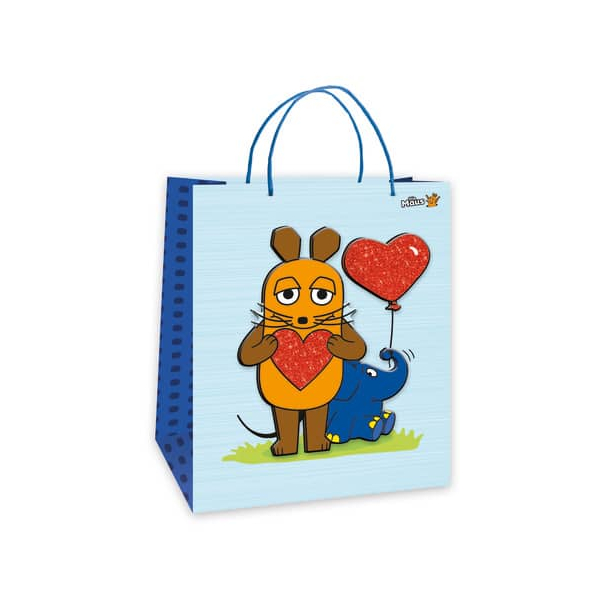 4251901505620 - Geschenktasche 80562N Kindergeburtstag 3D-EffektGlitzerPapierkordel Maus Elefant 26cm x 32cm 4251901505620 TRÖTSCH 4251901505620 - Geschenktasche 80562N Kindergeburtstag 3D-EffektGlitzerPapierkordel Maus Elefant 26cm x 32cm 4251901505620 TRÖTSCH