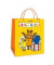 Geschenktasche 80563N, Kindergeburtstag, 3D-Effekt,Glitzer,Papierkordel, Maus/Elefant, 26cm x 32cm
