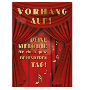 Geburtstagskarten B-2104 A4 Vorhang auf