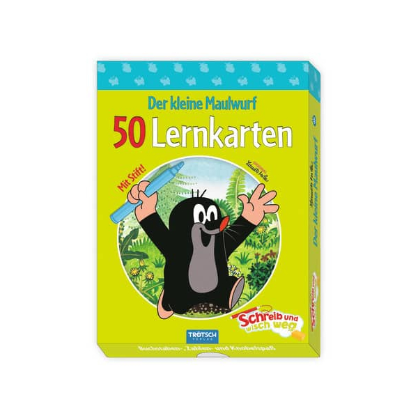 4260500163711 - Der kleine Maulwurf - Der kleine Maulwurf Lernkarten Schreib-und-wisch-weg in Box 4260500163711 - Der kleine Maulwurf - Der kleine Maulwurf Lernkarten Schreib-und-wisch-weg in Box