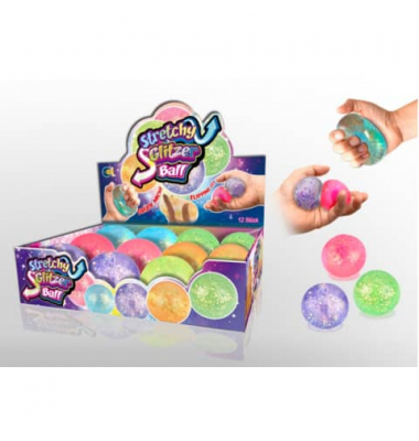 Spielball Glitzer sortiert
