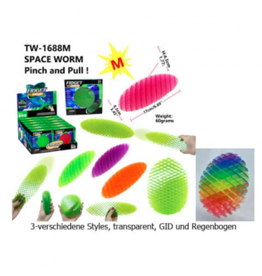 Spielzeug Space Worm sortiert