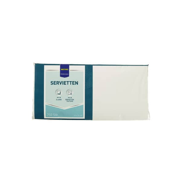 4337182022237 - Servietten Zellltuch 33x33cm 14 F 250St 4337182022237 METRO PROFESSIONAL 4337182022237 - Servietten Zellltuch 33x33cm 14 F 250St 4337182022237 METRO PROFESSIONAL