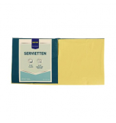 Servietten 912913, gelb / Uni, 3-lagig, 33x33cm