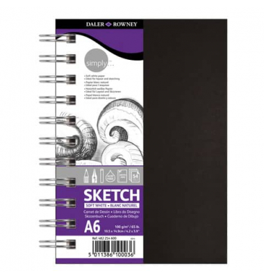 Skizzenbuch A6 54Seiten 100g. Spirale