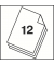 Heftger&auml;t KF14212, schwarz/grau, 12 Blatt