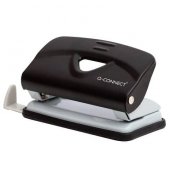 Bürolocher KF14214, schwarz/grau, bis 10mm 10 Blatt, mit Anschlagschiene