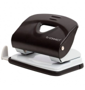 Bürolocher KF14217, schwarz/grau, bis 18mm 20 Blatt, mit Anschlagschiene