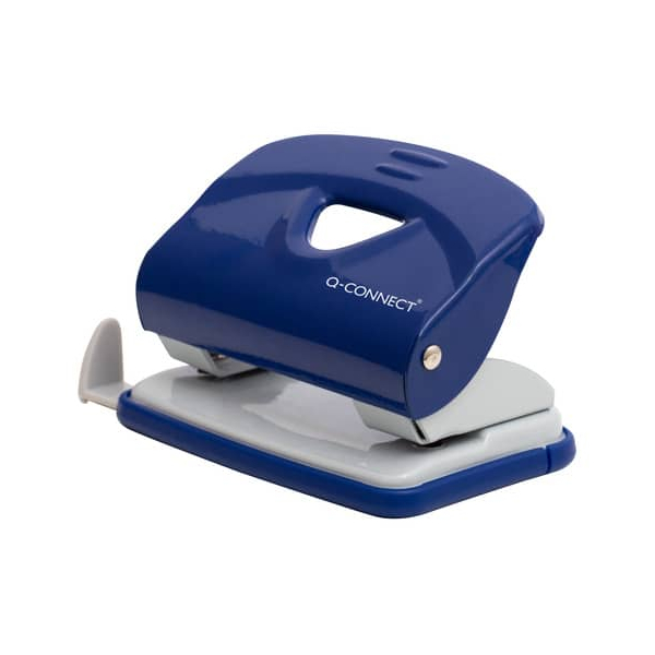 5705831142183 - Bürolocher KF14218 blau grau bis 18mm 20 Blatt mit Anschlagschiene 5705831142183 Q-connect